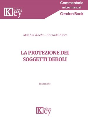 cover image of La protezione dei soggetti deboli